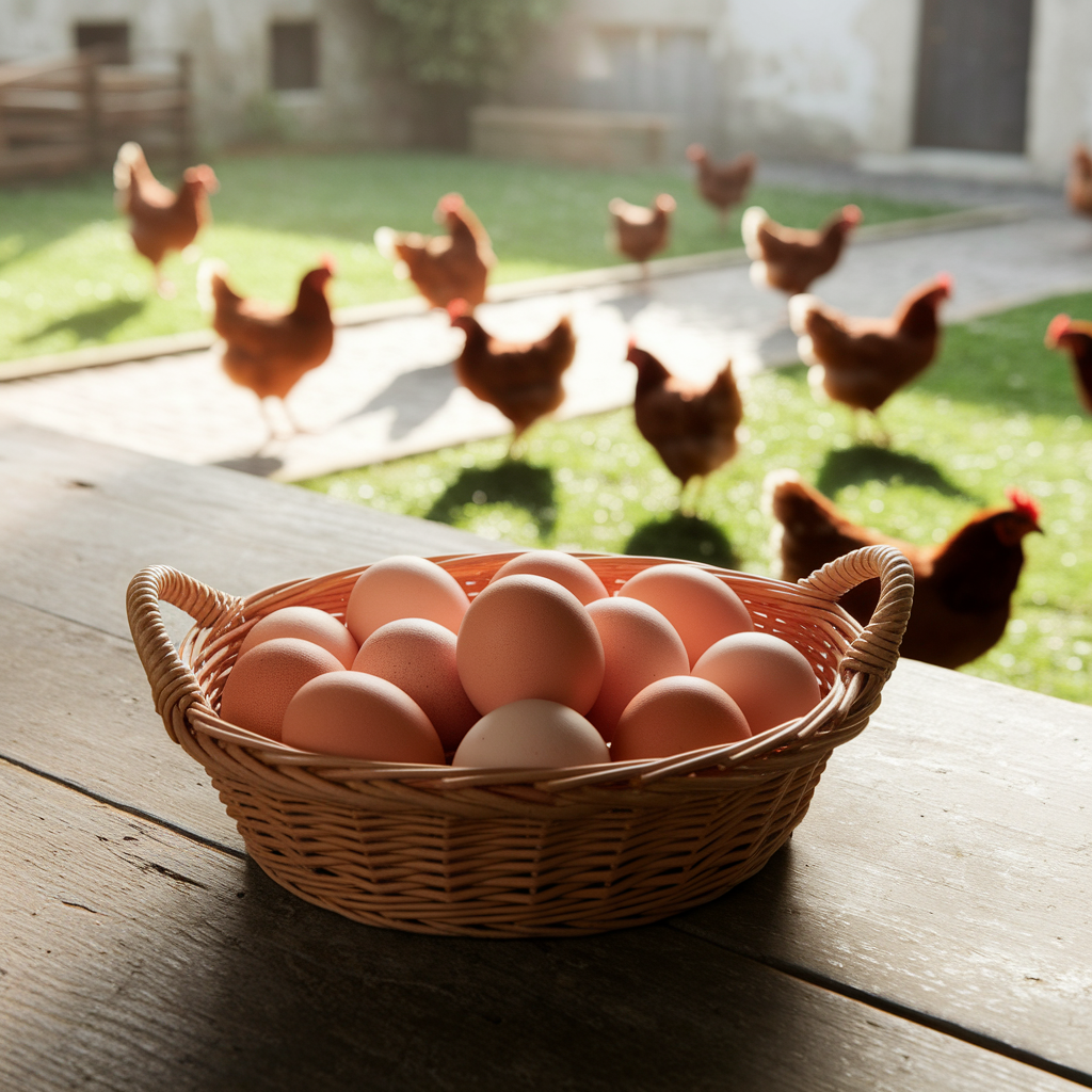 Huevos camperos ecológicos a domicilio