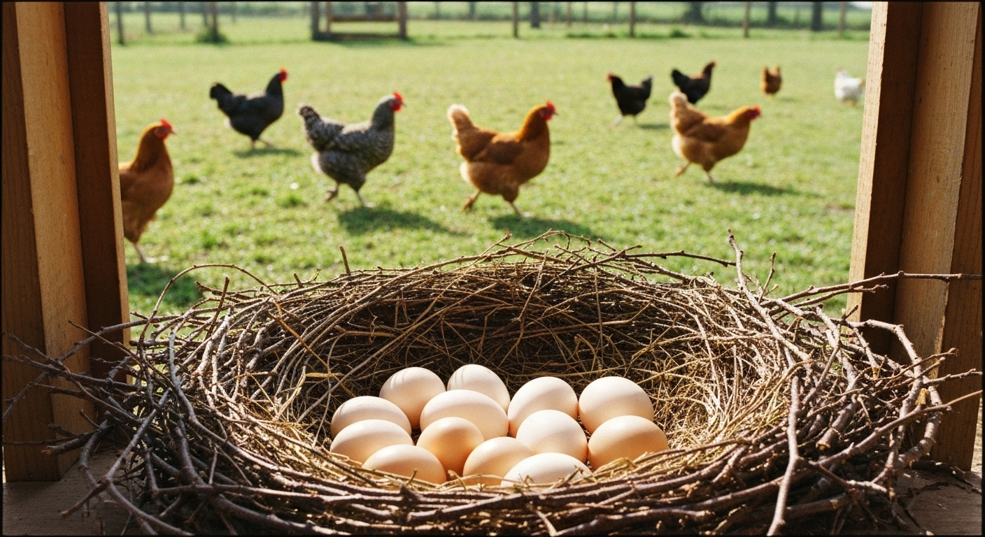 huevos de campo orgánicos